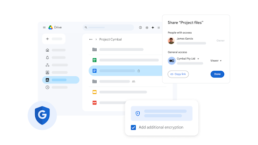 Sharing project files in Google Drive and exploring more file actions with Gemini